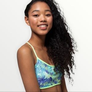 Girls Ivivva by Lululemon Go With The Waves Swim Top size L